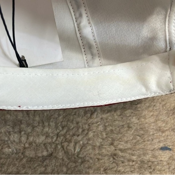 MONNIER COURREGES Signature Red Patent Leather Baseball Hat, NWT - Picture 10 of 10